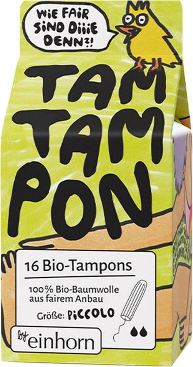 Actual product image Einhorn Condoms Bio-TamTampon Piccolo 2022 (16 x)