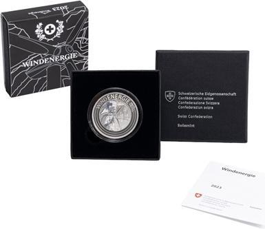 Immagine prodotto Swissmint Energia eolica d'argento 20 g - fluorescente (999, 2023)