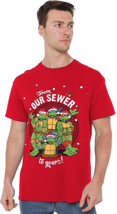 Immagine prodotto Teenage Mutant NT Merry Christmas From Our Sewer Maglietta Uomo (4XL)