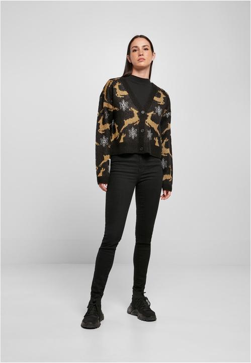 Image du produit Urban Classics Cardigan de Noël court et surdimensionné pour femmes (M)