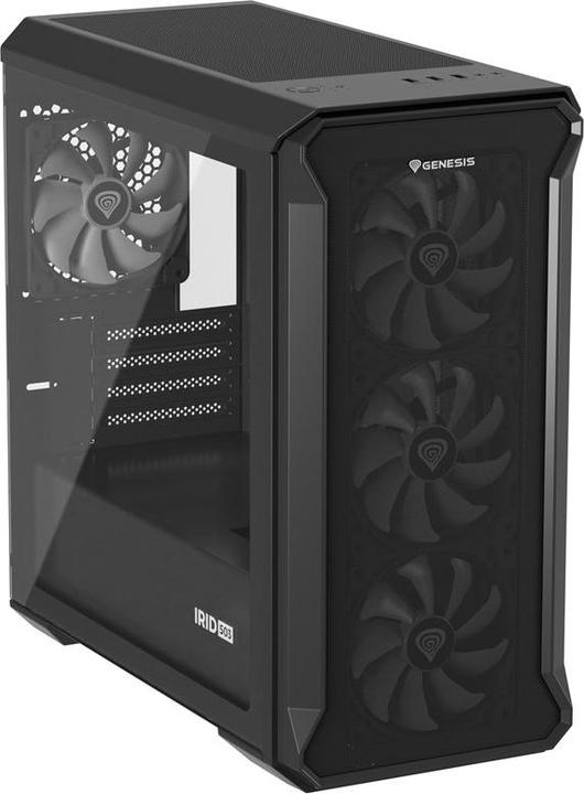 Immagine prodotto Genesis Case per PC IRID 503 ARGB, Micro Tower, 2xUSB 2.0, 2x jack, 1xUSB 3.0, nero (Mini-ITX)