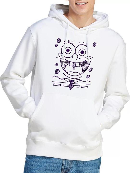 Immagine prodotto Spongebob Squarepants Grin Felpa con Cappuccio Penna in Feltro Uomo (L)