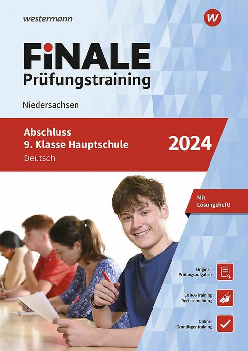 Produktbild FiNALE Prüfungstraining Abschluss 9.Klasse Hauptschule Niedersachsen. Deutsch 2024 (Deutsch, Martina Hartwig, Melanie Priesnitz, 2023)