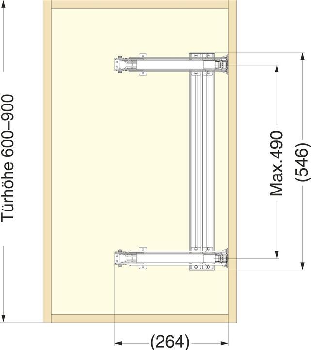 Produktbild LAMP® Schwenktürscharnier LIN-X 600A, ohne Dämpfer