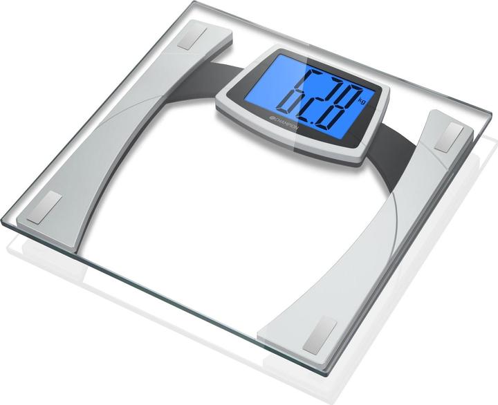Champion Personenwaage XL Display Glas PV210 Silber/Schwarz (180 kg)
