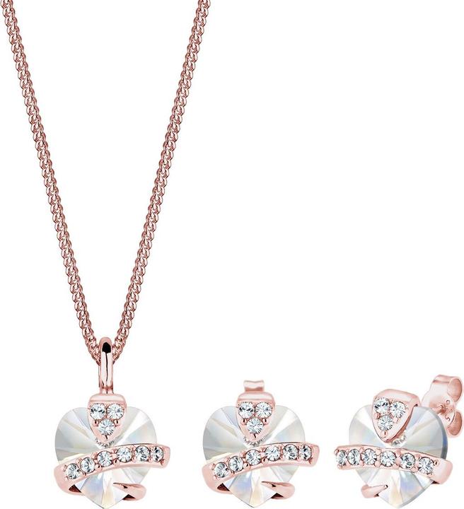 Immagine prodotto Elli Set di gioielli Cuore Cristalli Glamour Argento 925 (Argento 925)