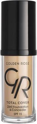 Actual product image Golden Rose Total Cover 2 in 1 SPF15 Foundation & Concealer 05 Cool Sand (05 Cool sand)
