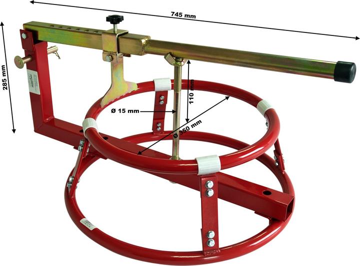 Produktbild Wiltec Motorrad Reifenmontage Reifenmontier Gerät 431,8-533,4mm Reifenmontagehilfe