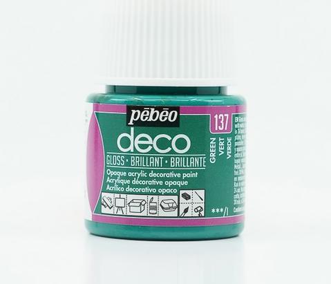 Produktbild Pebeo Deco Glänzende Acrylfarben (Grün, 45 ml)