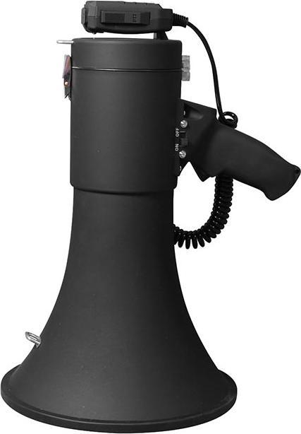 Image du produit Velleman Mégaphone puissant de 50 W avec sirène intégrée, fonction d'enregistrement, contrôle du volume, (Porte-voix)