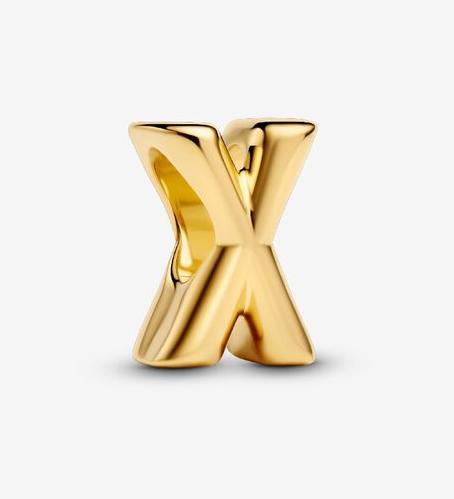 Image du produit Pandora Alphabet-Mini-Charm: Ihre Persönliche Botschaft (Métal, Plaqué or)