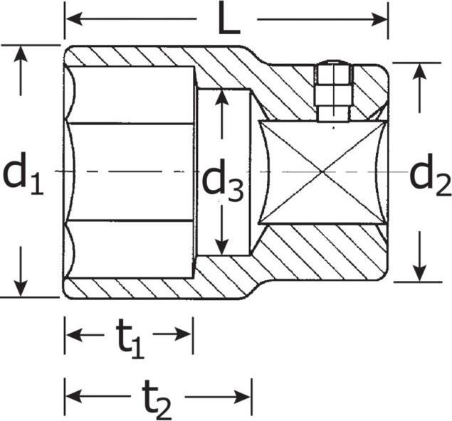 Actual product image Stahlwille 55a Sockets 3/4 1 1/8 (1 1/8")