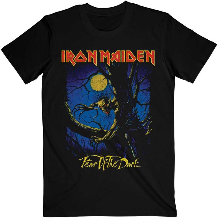 Music Brand Unisex Adult Fear Of The Dark Moonlight T-Shirt (M)