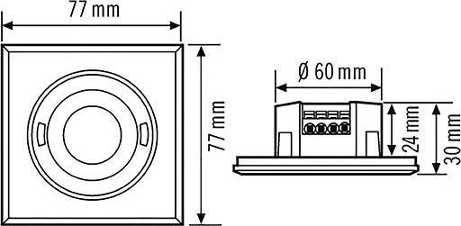 Produktbild Esylux Präsenzmelder PDFLAT 360i/8 SW KNX (50 m)