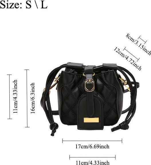Actual product image Only-Bags.Store Schicke Mini Crossbody Bucket Bag - Kollektion Frühjahr/Sommer 2024, luxuriöse Textur