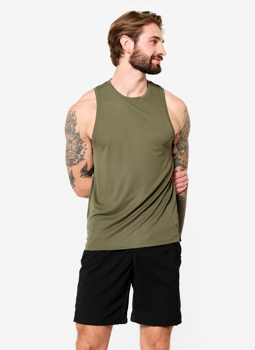 Domyos Tank Top Herren atmungsaktiv - khaki (XL)