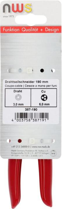 Produktbild NWS Drahtschneider (235 mm)