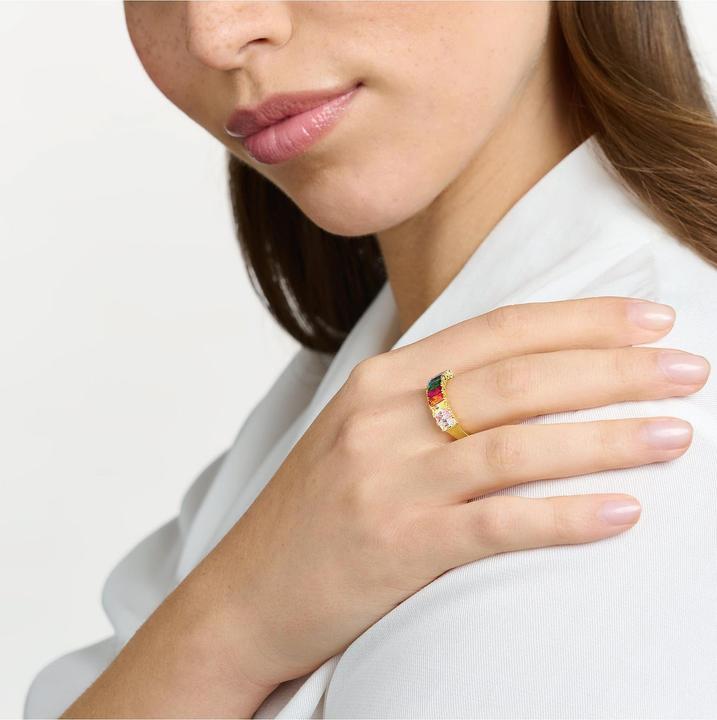 Immagine prodotto Thomas Sabo Anello pietre colorate oro (52, 925 Argento)