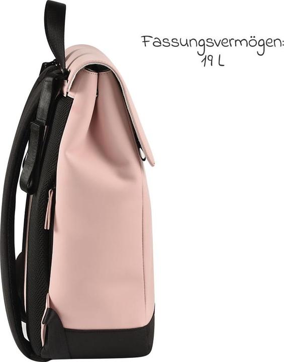 Actual product image Beaba Oslo changing rucksack - dusky pink