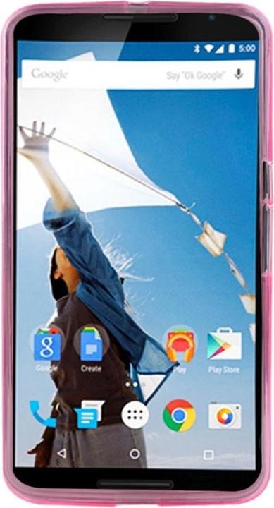 Produktbild König Design Handyhülle TPU Tasche für Motorola Google Nexus 6 XT1100 Pink (Google Nexus 6)