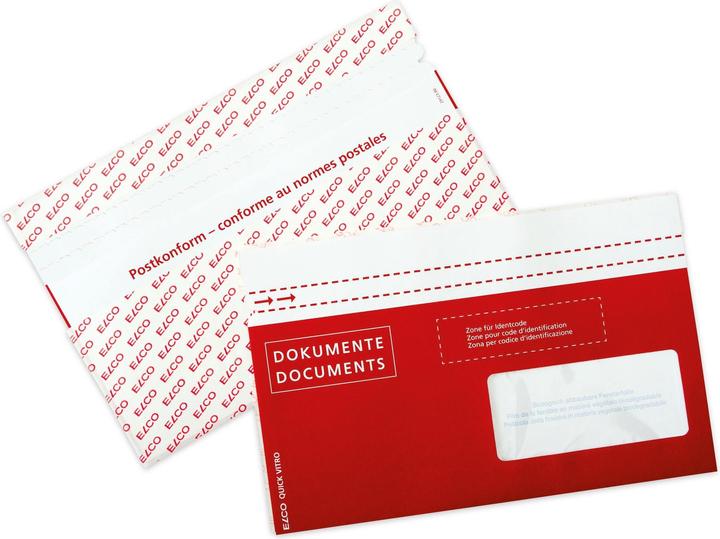 Actual product image Elco Quick Vitro Paper Document Pockets Documents/Documents post compliant (C5/6)