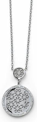 Oliver Weber Collection Oliver Weber - Charming steel necklace with cubic zirconia Ukulan Magic Blossoms 12321