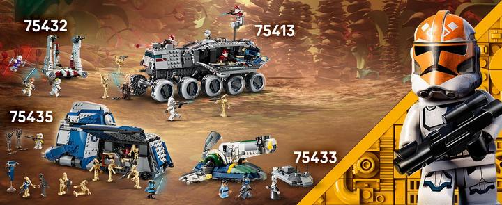 Actual product image LEGO Jango Fett's starship (75433, LEGO Star Wars)