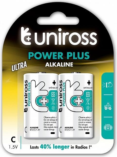 Uniross C/LR14 Alkaline (2 pcs., D, C)