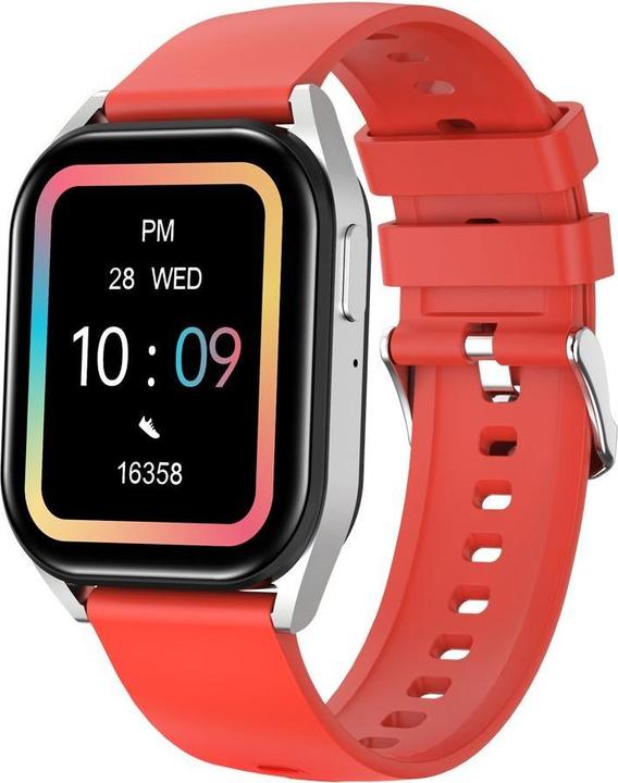 Actual product image Canyon Smart watches smart watch Chatter SW-58 BT-CALL Silver Red (128 mm)