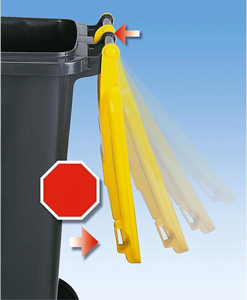Produktbild eurokraft pro Grossmülltonne aus Kunststoff, nach DIN EN 840 (120 l)