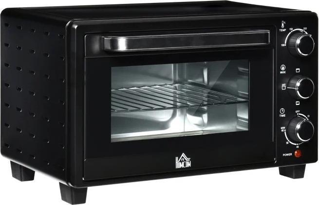 Produktbild Swisshandel24 Minibackofen 32L 1600W Elektrischer Mini Ofen mit Schlackenauffangwanne Metall Edelstahl Glas Silber