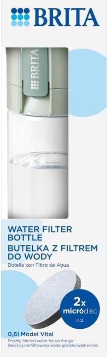 Actual product image Brita Vital green 2-disc filter bottle (0.60 l)