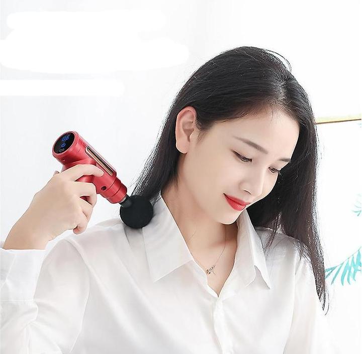 Actual product image PhoneLook Massage Gun Electronic massage gun for muscle relaxation and stress relief, incl. replaceable