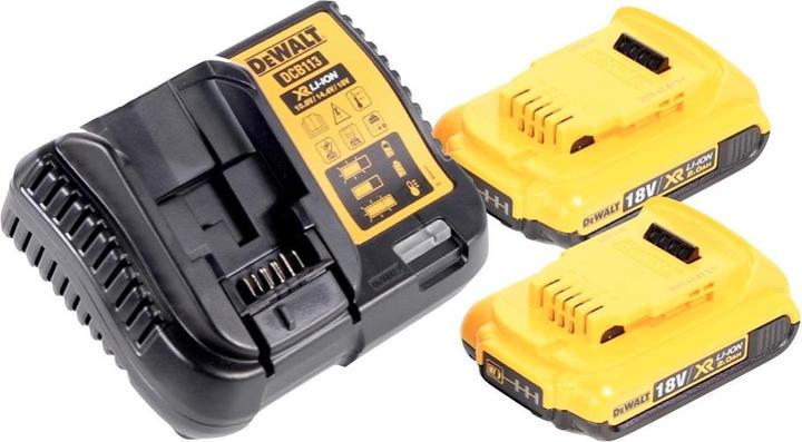 Produktbild DeWalt DCS 571 D2 Akku Handkreissäge 18 V 115 mm Brushless + 2x Akku 2,0 Ah + Ladegerät + TSTAK