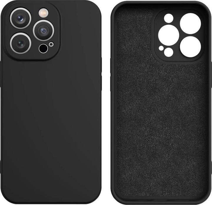Produktbild Hurtel iPhone 16e Silikonhülle – Schwarz (Apple iPhone 16e)