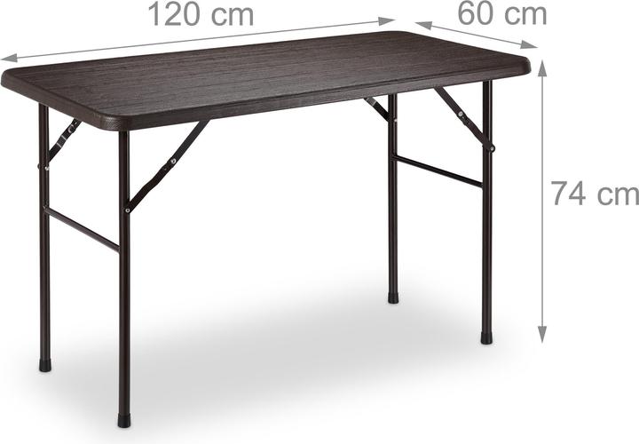 Image du produit Relaxdays Table jardin (120 cm)