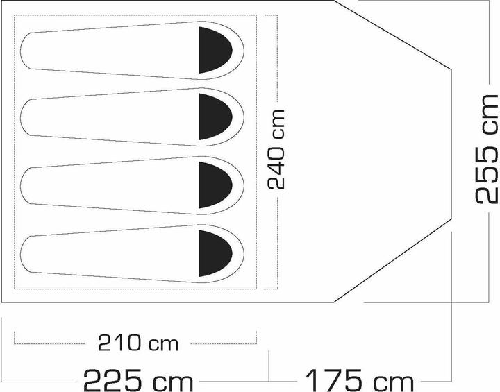 Produktbild Trevolution Bajo 4 (Tunnelzelt, 4.50 kg, 4 Personen)