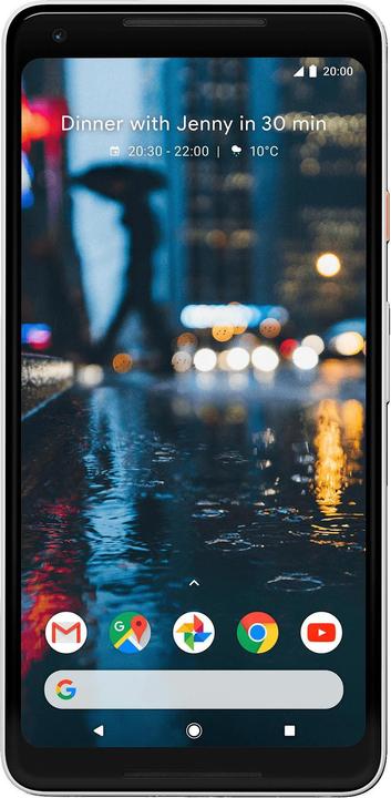 Google Pixel 2 XL (128 GB, Black & White, 6", Single SIM, 12.20 Mpx, 4G)