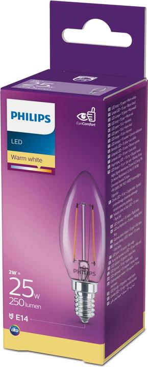 Actual product image Philips Lamp (E14, 2 W, 250 lm, 1 x, E)