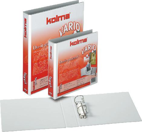 Actual product image Kolma Ring binder Vario A5 XL 2 rings filling height 3 cm white (A5, 47 mm, 1 Piece)