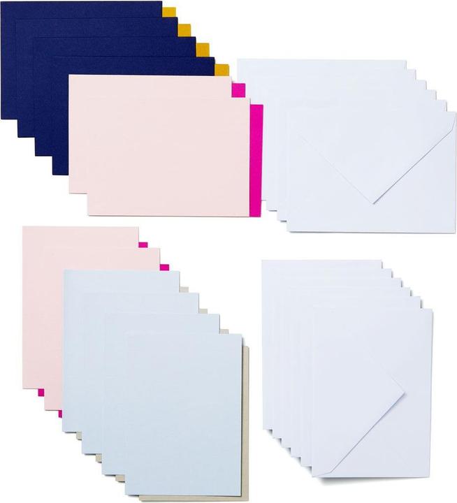 Image du produit Cricut Carte vierge Joy Gold/Gris clair/Bleu foncé, 12 pièces (12 pcs)