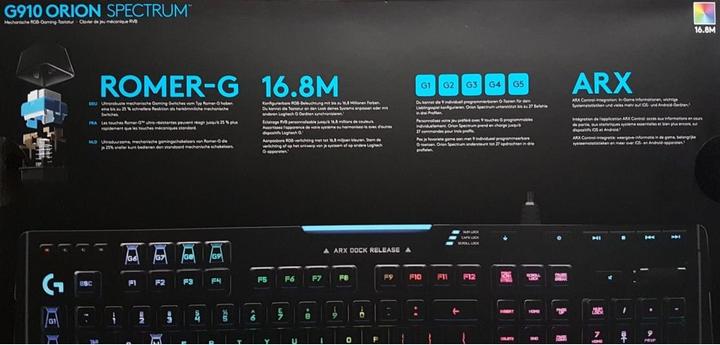 Actual product image Logitech G G910 Orion Spectrum (DE, Cable)
