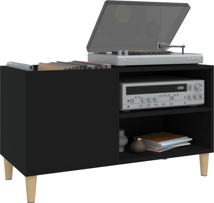 Produktbild VidaXL Plattenschrank Schwarz 84,5x38x48 cm Holzwerkstoff