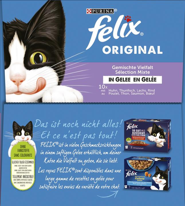 Actual product image Felix Original Mixed Selection in jelly (Adult, 40 pcs., 3400 g)