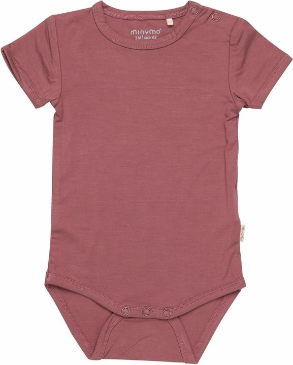 Actual product image Minymo Short sleeve bodysuit Bamboo Rose Brown Gr. 68 (68)