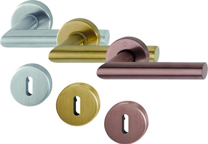 Actual product image Hoppe Handle set E1400Z/E42KV/E42KVS Amsterdam SecuSan (Door set)