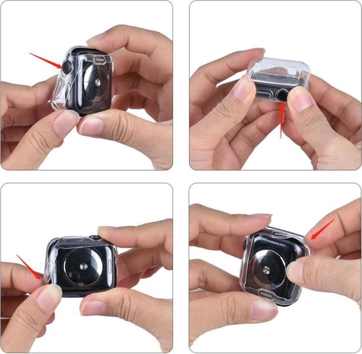 Immagine prodotto Screenguard Custodia trasparente in TPU flessibile per Apple Watch 44 mm