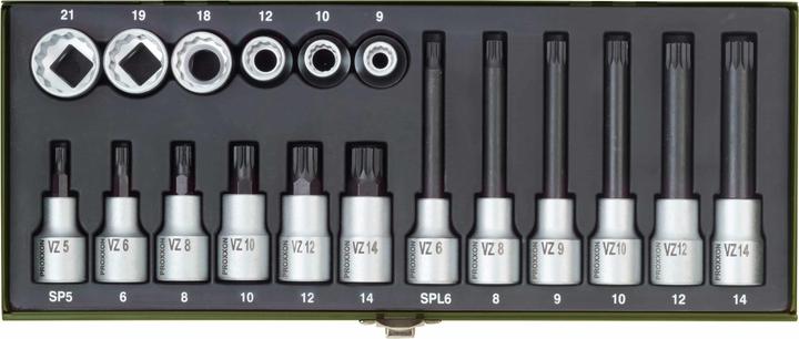 Proxxon Vielzahnschrauben XZN Spezialsatz 18tlg (21 mm)