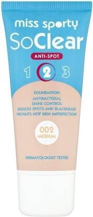 Immagine prodotto Miss Sporty Miss Sports - So Clear Anti-Spot 2 Imperfection Masking Primer 002 Medium 30Ml (002 Medio)