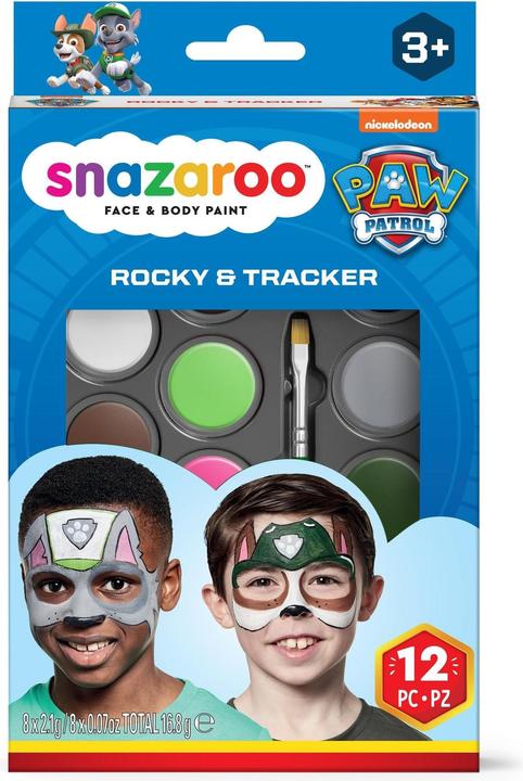 Actual product image Snazaroo Paw Patrol Rocky & Tracker make-up palette